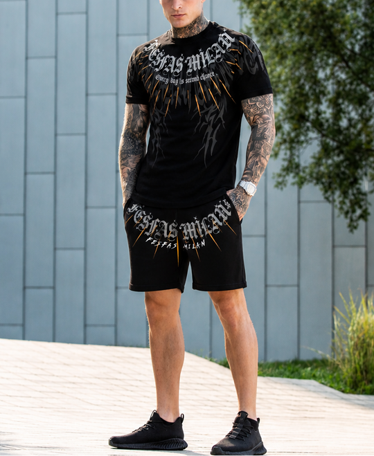 FesFas graphic-print T-shirt Set | Black | Men