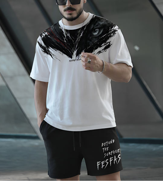 FesFas black panther-print T-shirt Set