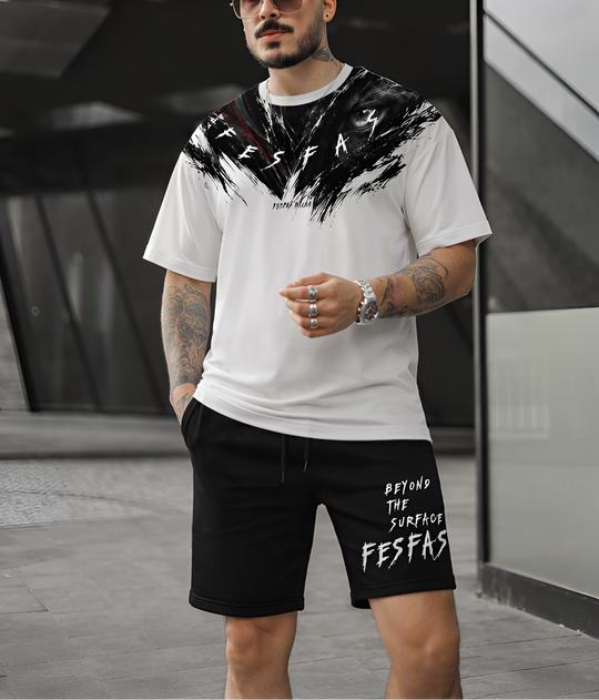 FesFas black panther-print T-shirt Set