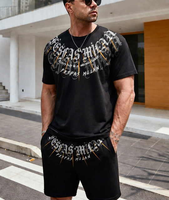FesFas graphic-print T-shirt Set