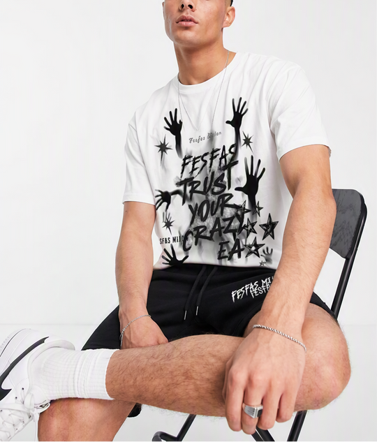 FesFas illusion-print T-shirt Set