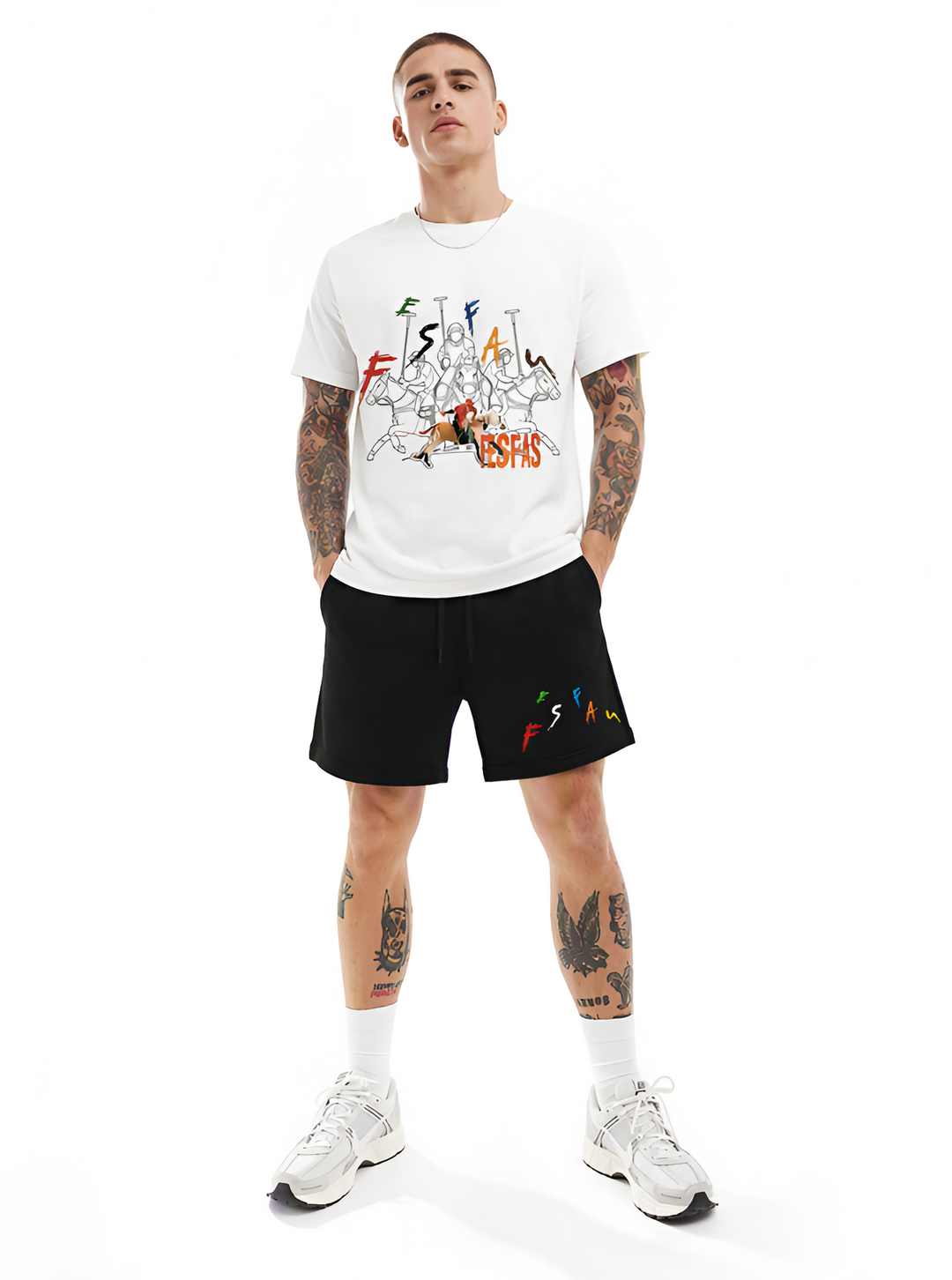FesFas polo sport-print T-shirt Set