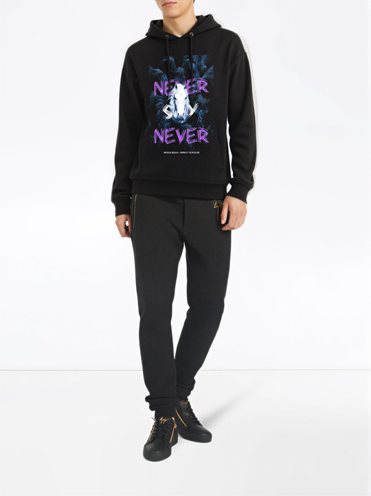 FesFas horse-print Hoodie | Black | Men