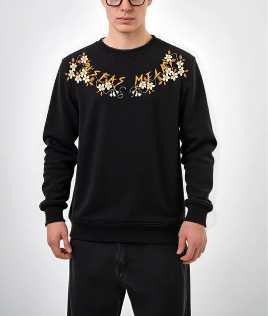 FesFas flowers-print Sweatshirt | Black | Men