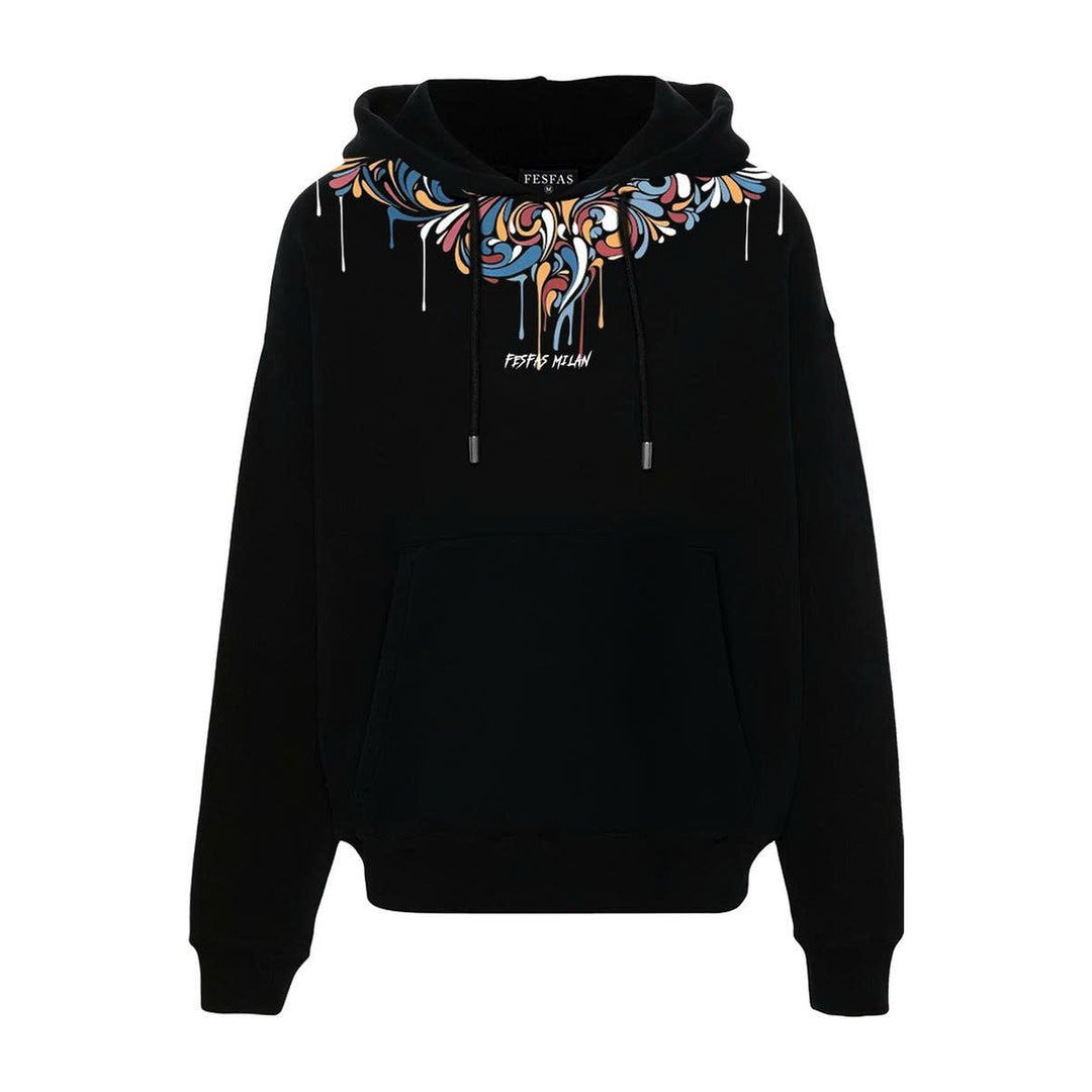 FesFas Abstract Swirl-print Hoodie