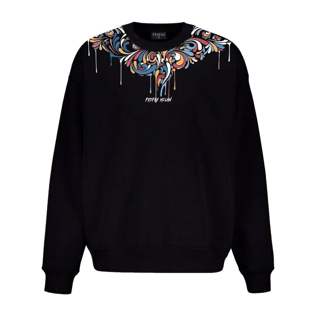 FesFas Abstract Swirl-print Sweatshirt