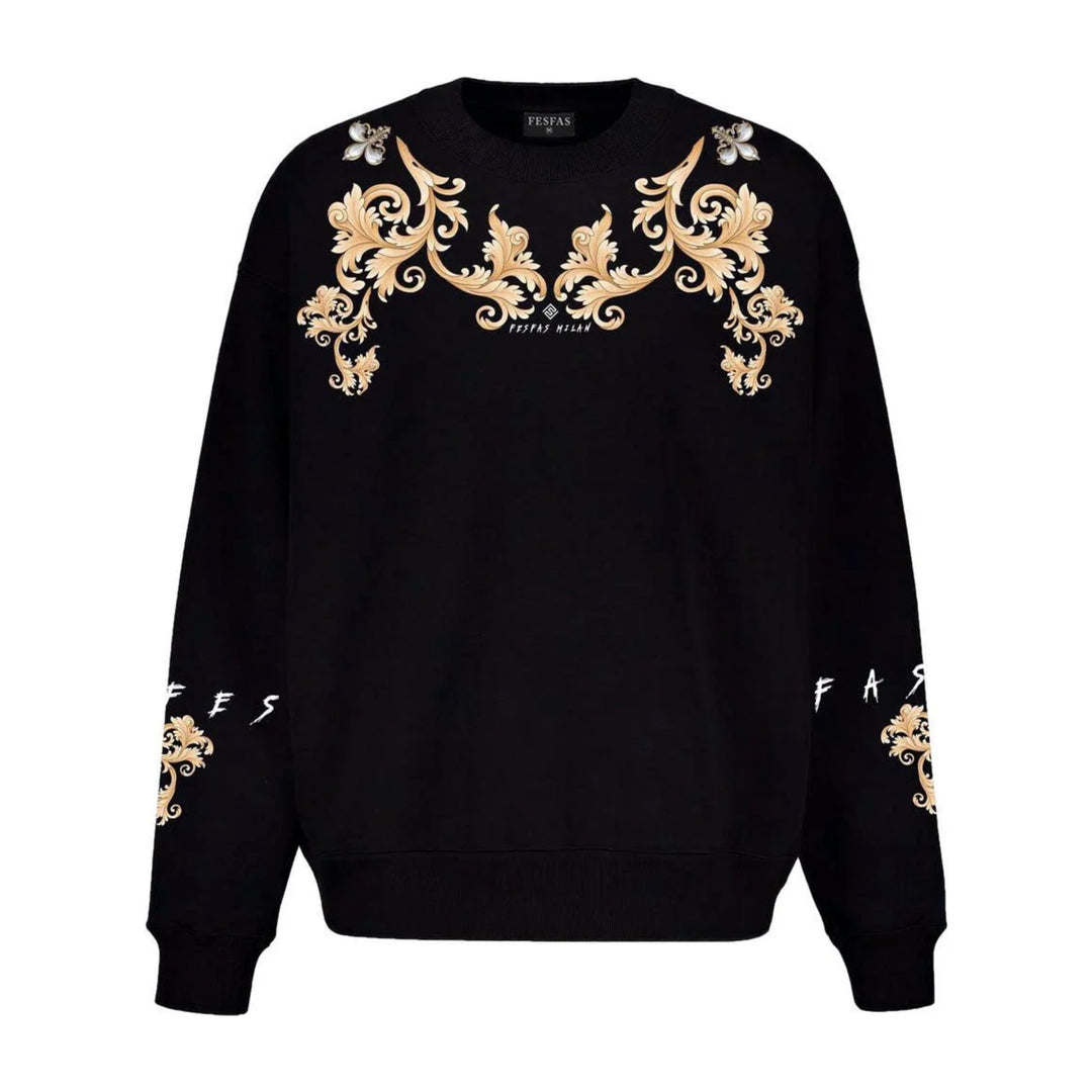 FesFas Baroque-print Sweatshirt