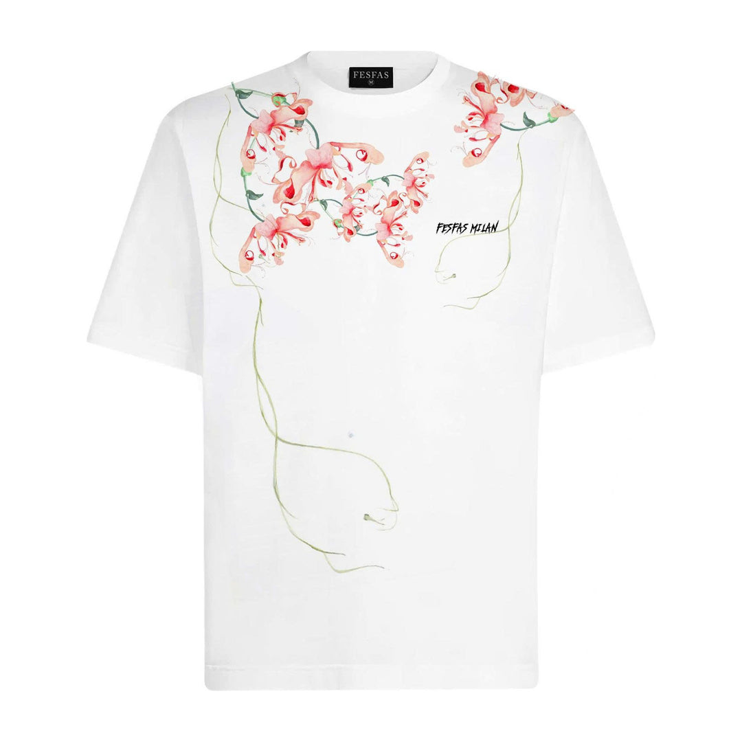 FesFas Cherry Blossom-print T-shirt
