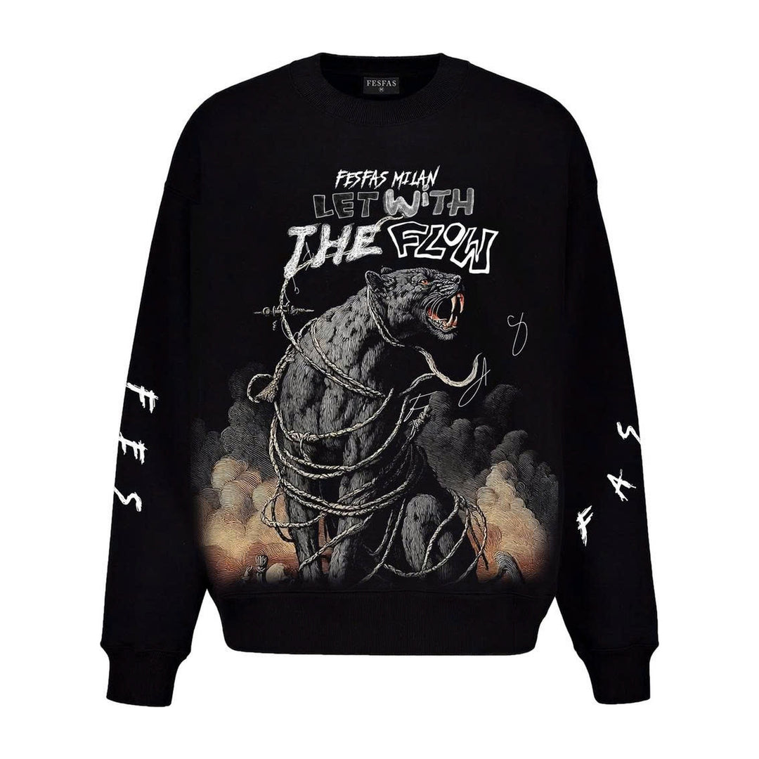 FesFas Flow Panther-print Sweatshirt