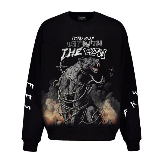 FesFas Flow Panther-print Sweatshirt