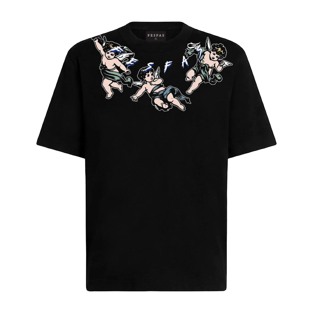 FesFas Flying Cherubs-print T-shirt