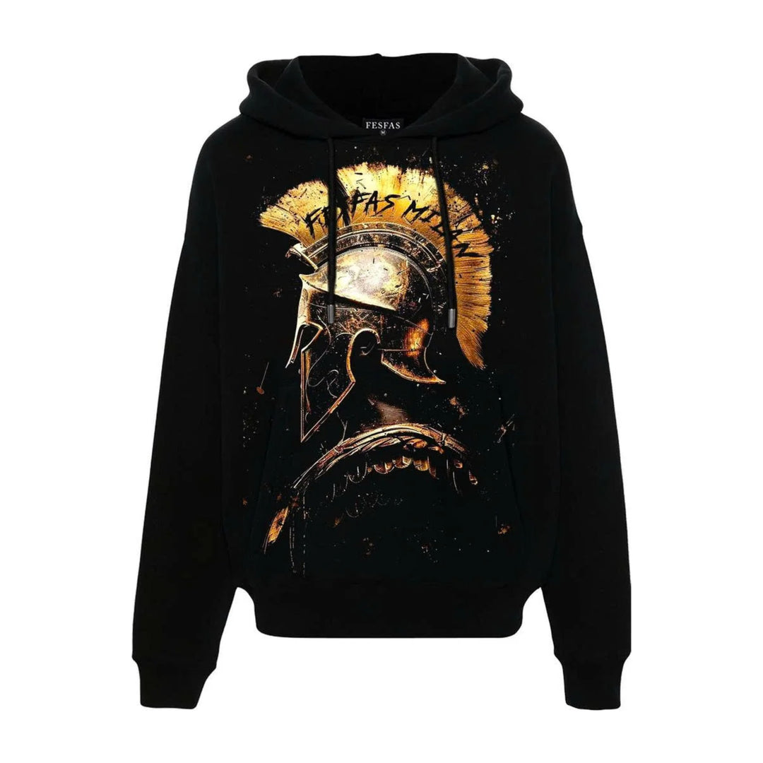 FesFas Golden Spartan-print Hoodie