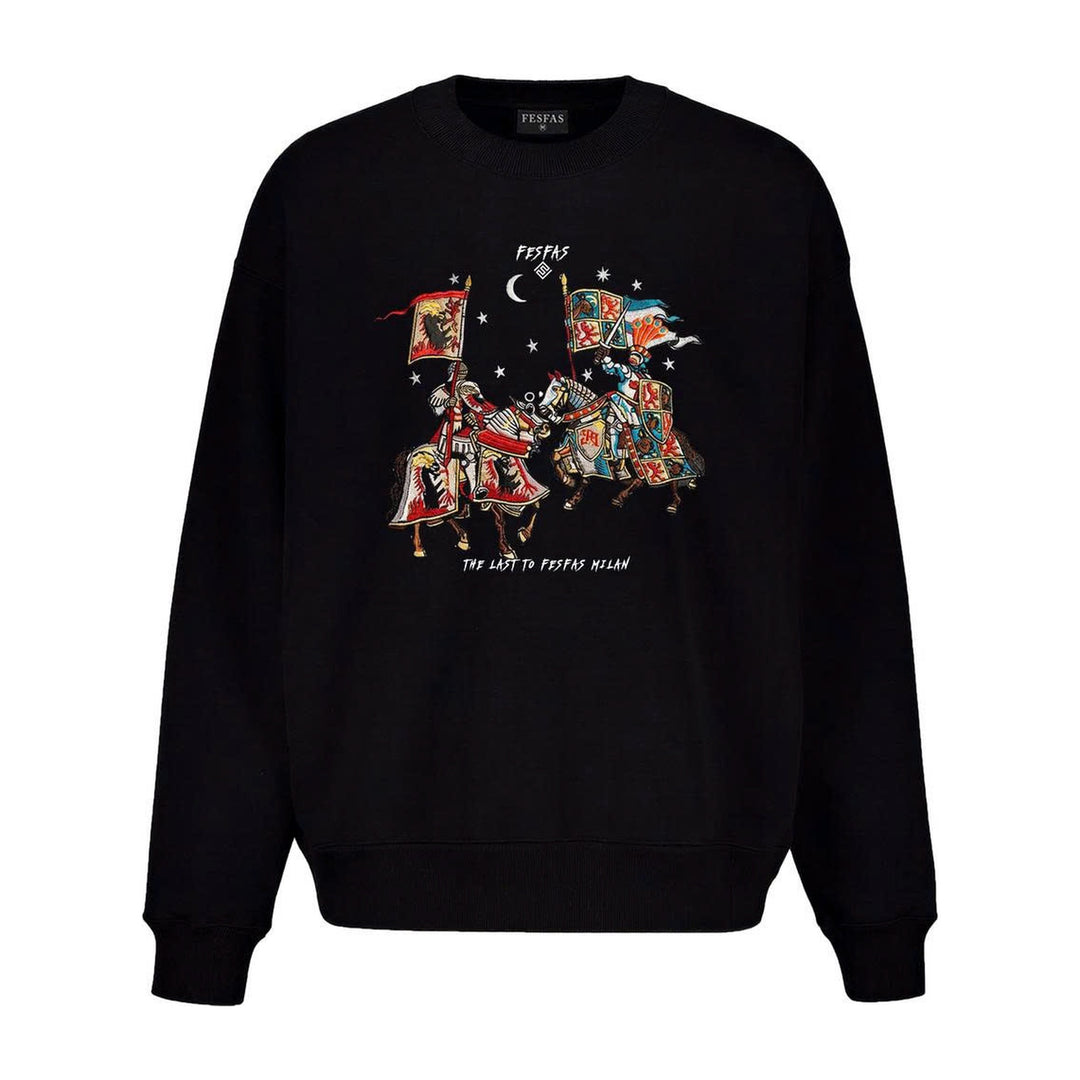 FesFas Knights-print Sweatshirt