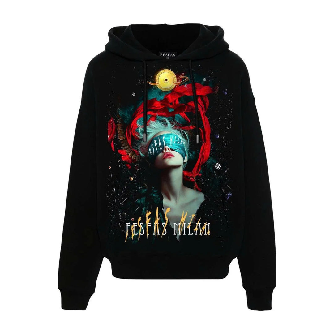 FesFas Red Ribbon Muse-print Hoodie