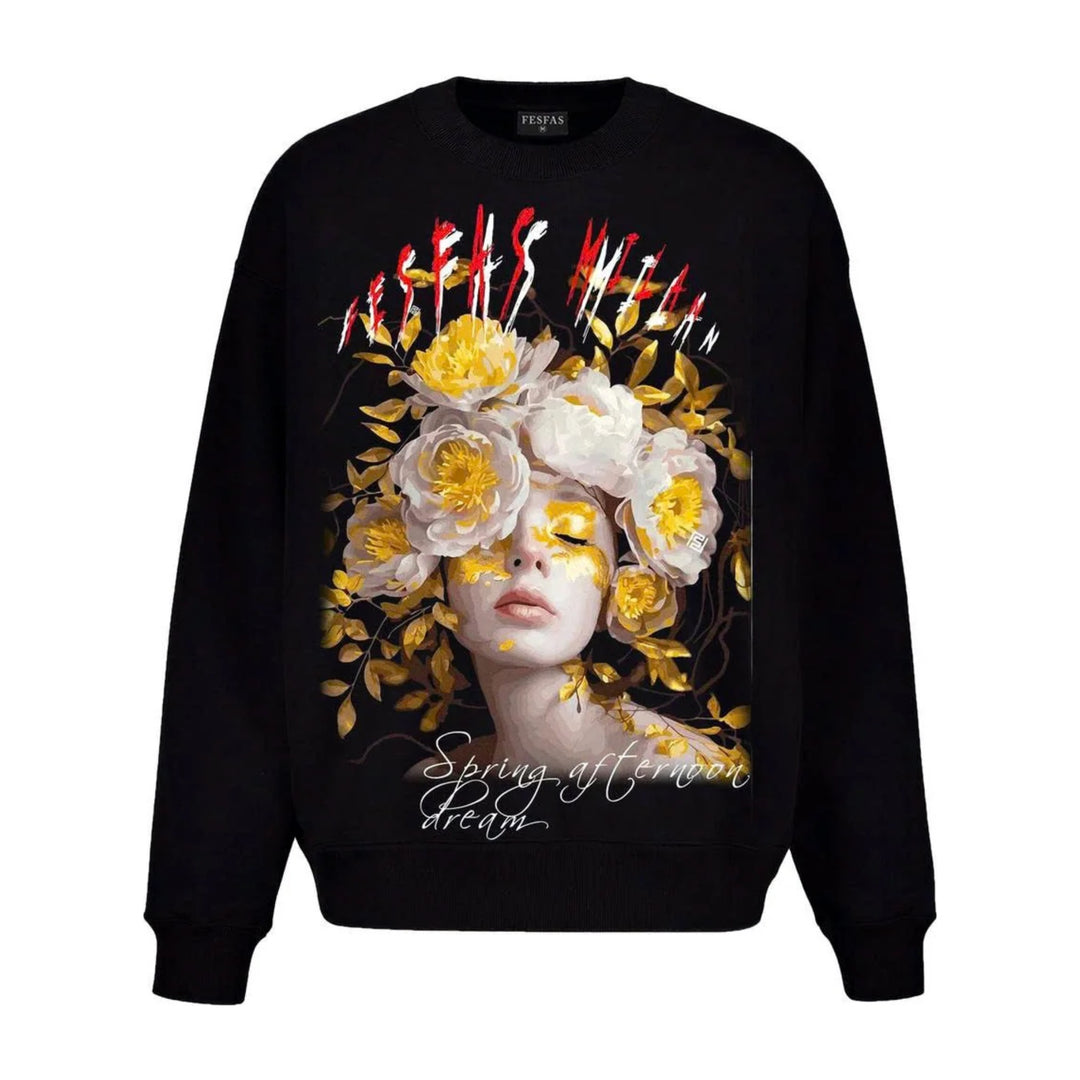 FesFas Rose Muse-print Sweatshirt