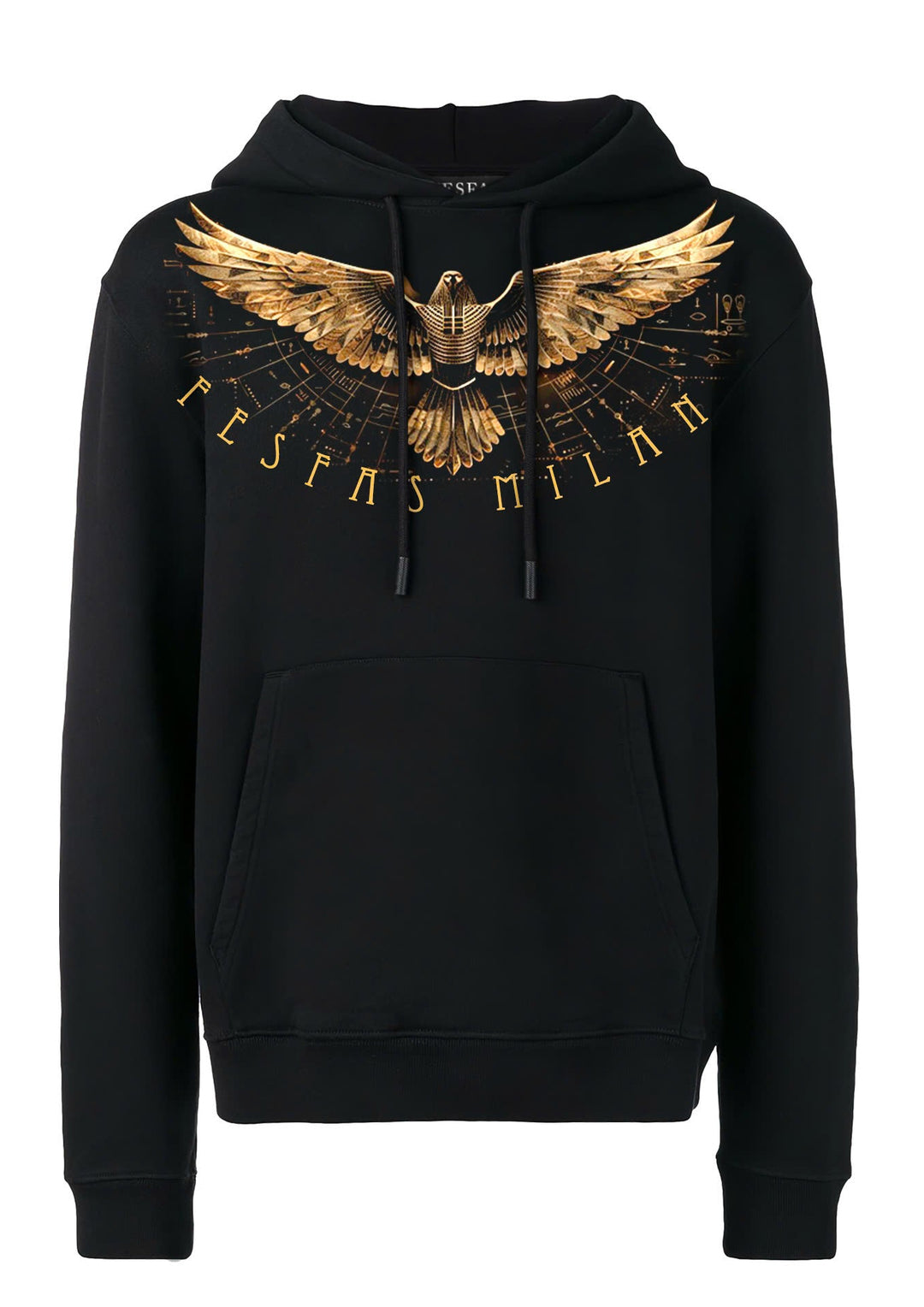 FesFas Eagle-print Hoodie | Black | Men