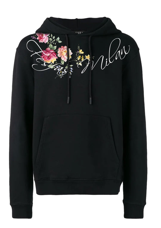 FesFas flower-print Hoodie | Black | Men