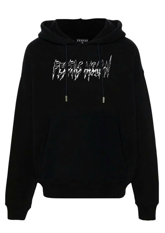 FesFas graphic-print Hoodie | Black | Men