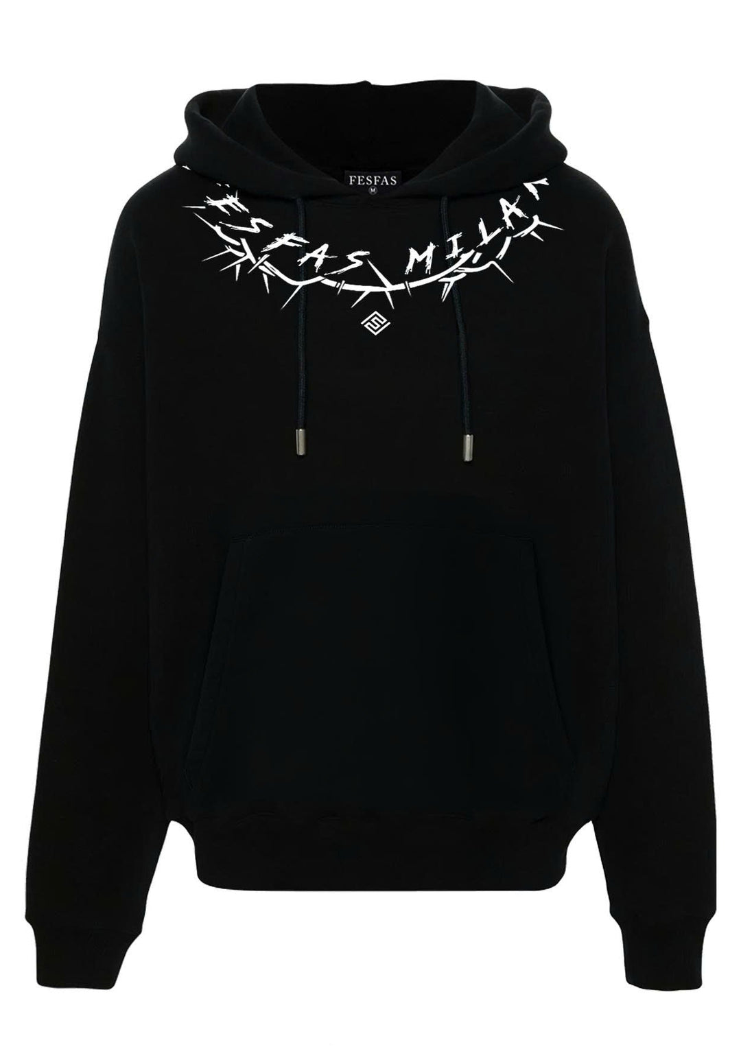 FesFas graphic-print Hoodie | Black | Men