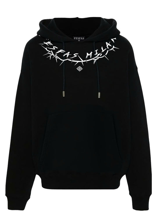 FesFas graphic-print Hoodie | Black | Men