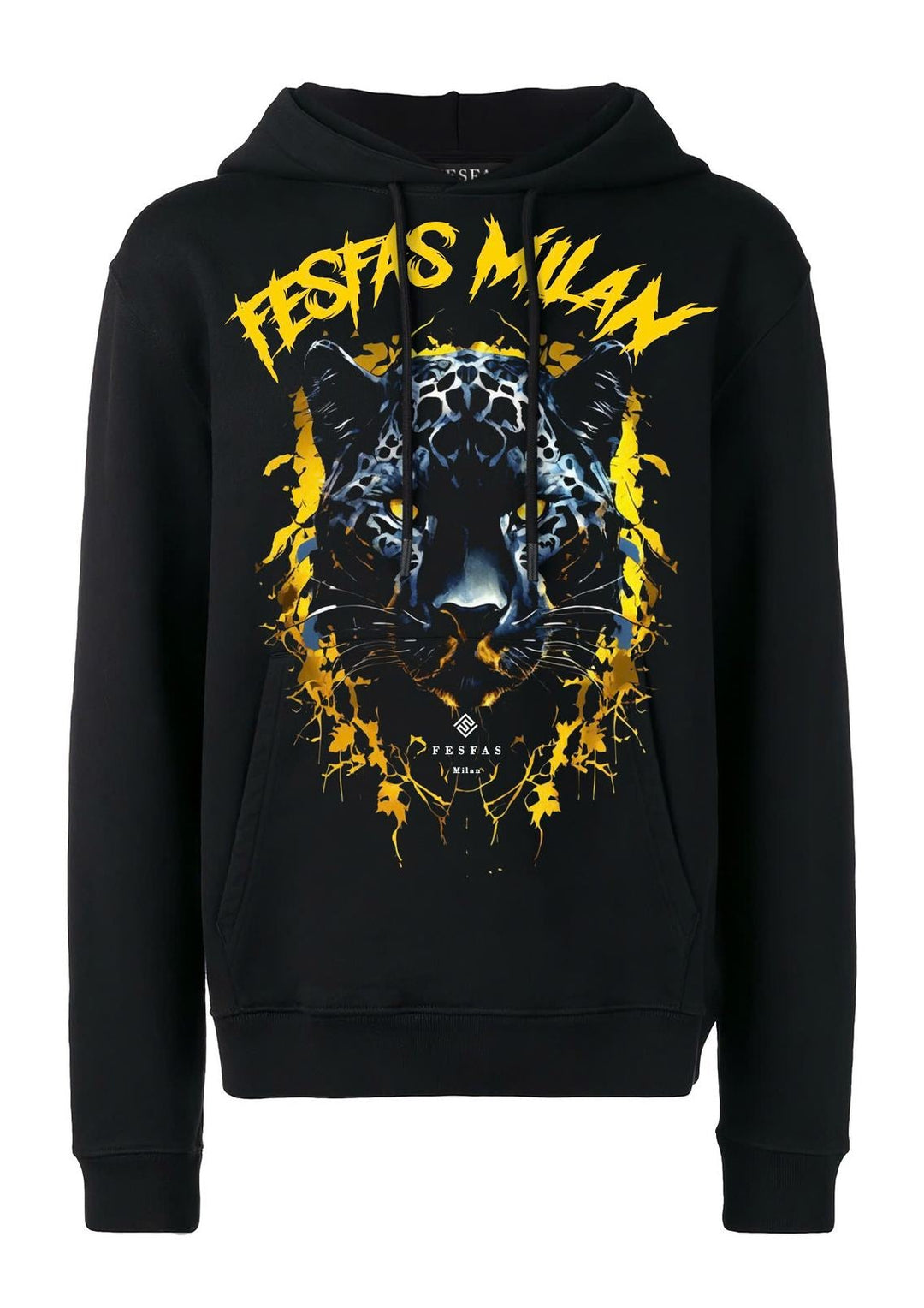 FesFas jaguar-print Hoodie | Black | Men