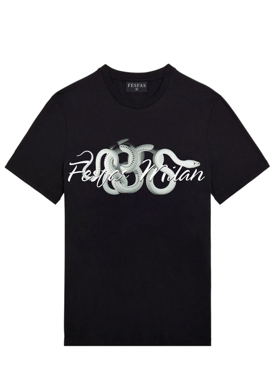 FesFas snake-print T-shirt | Black | Men