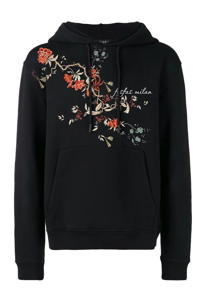 FesFas flower-print Hoodie | Black | Men