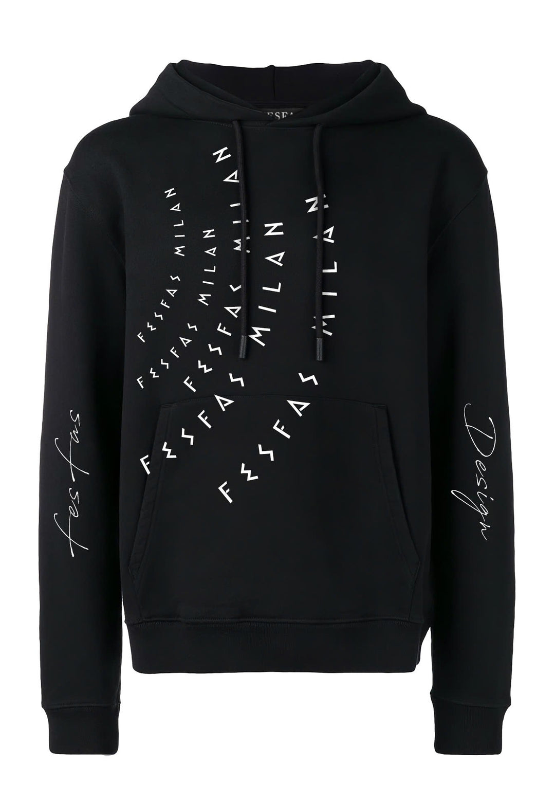 FesFas logo FesFas-print Hoodie | Black | Men
