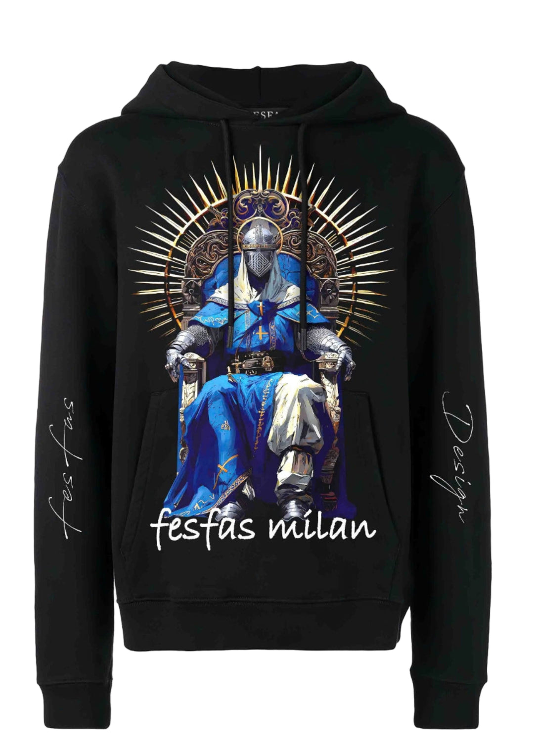 FesFas King-print Hoodie | Black | Men