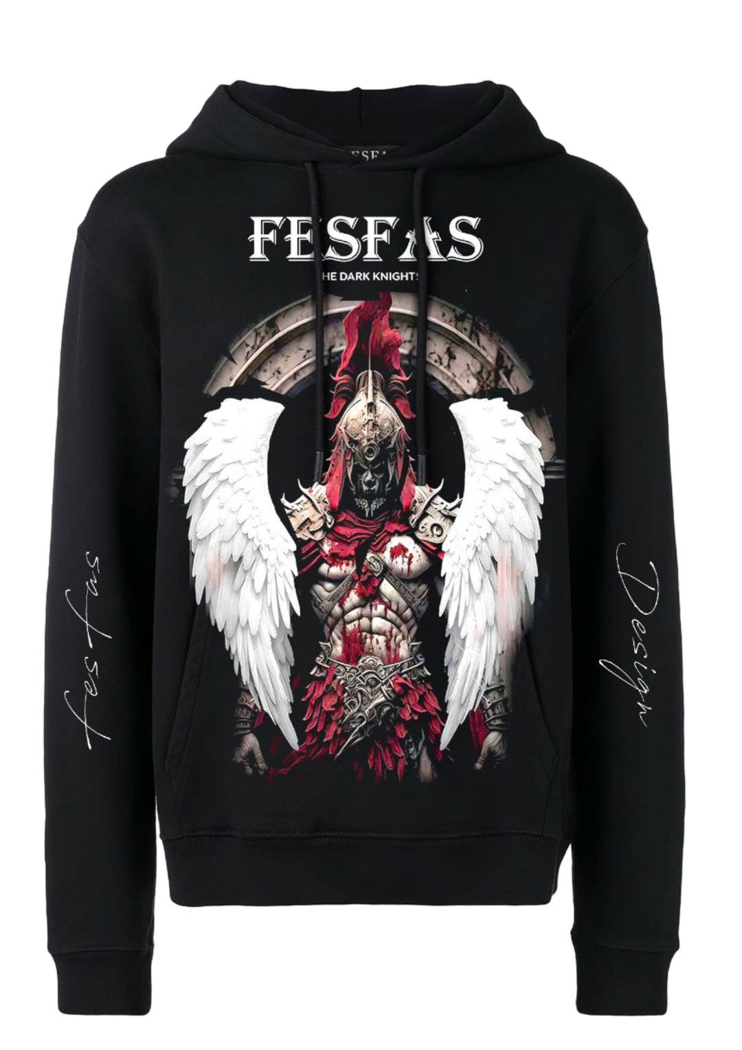 FesFas Warrior-print Hoodie | Black | Men