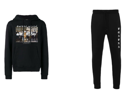 FesFas Famous painter-print Hoodie Set | Black | Men
