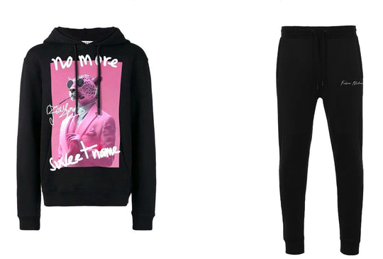 FesFas Panther-print Hoodie Set | Black | Men