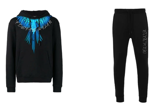 FesFas Wings-print Hoodie Set | Black | Men