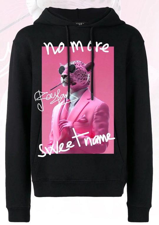FesFas Panther-print Hoodie Set | Black | Men