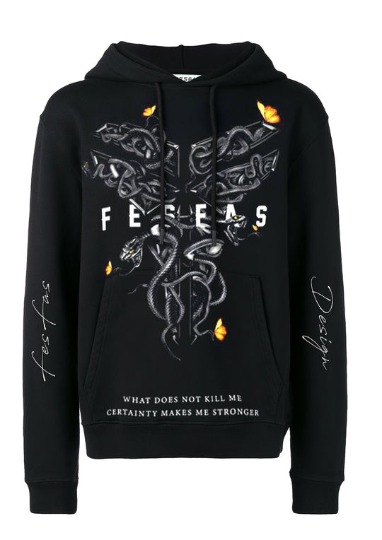 FesFas Venom-print Hoodie | Black | Men