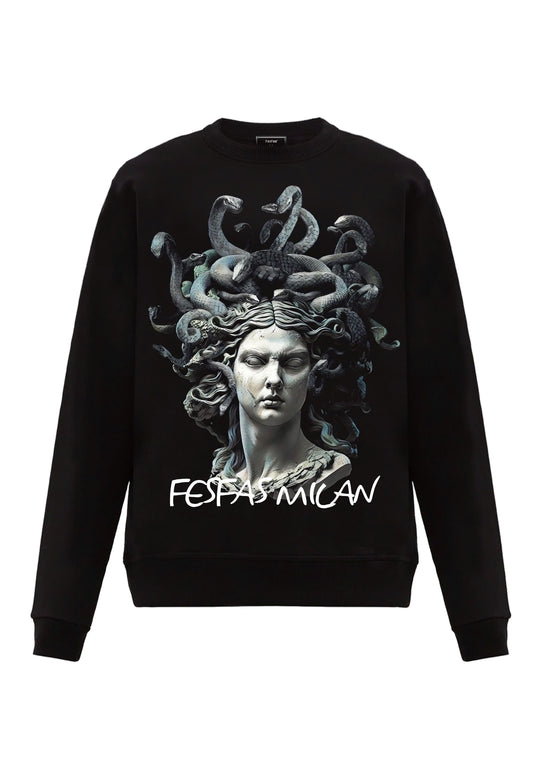 FesFas Medusa-print Sweatshirt Set | Black | Men