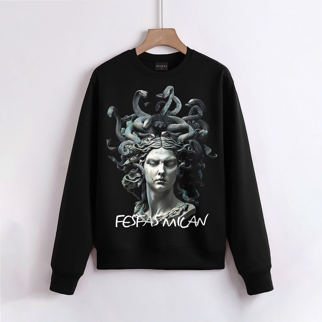 FesFas Medusa-print Sweatshirt Set | Black | Men