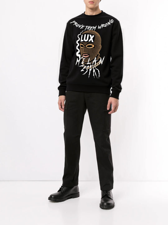 FesFas mask-print Sweatshirt | Black | Men