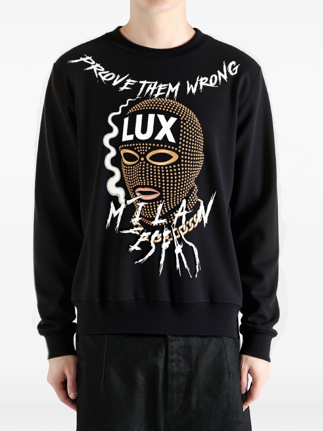 FesFas mask-print Sweatshirt | Black | Men