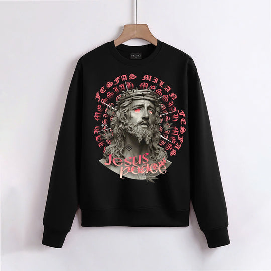 FesFas God-print Sweatshirt | Black | Men