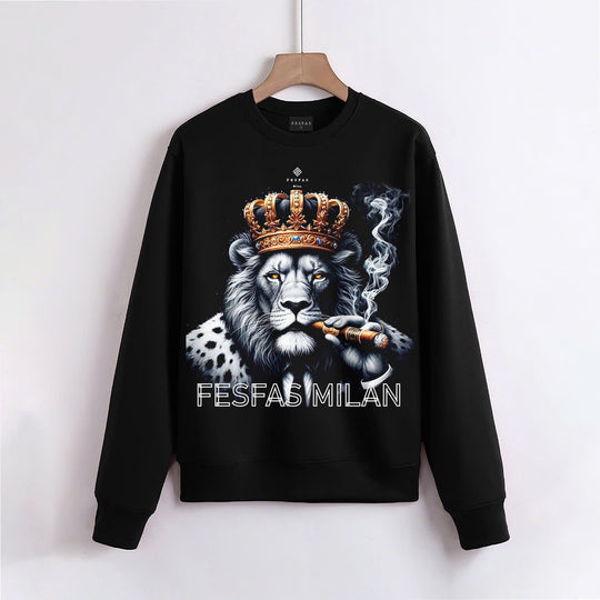 FesFas Lion-print Sweatshirt | Black | Men