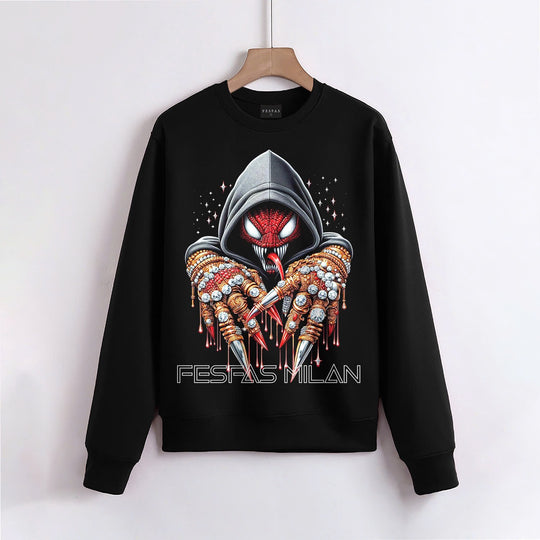 FesFas Venom-print Sweatshirt | Black | Men