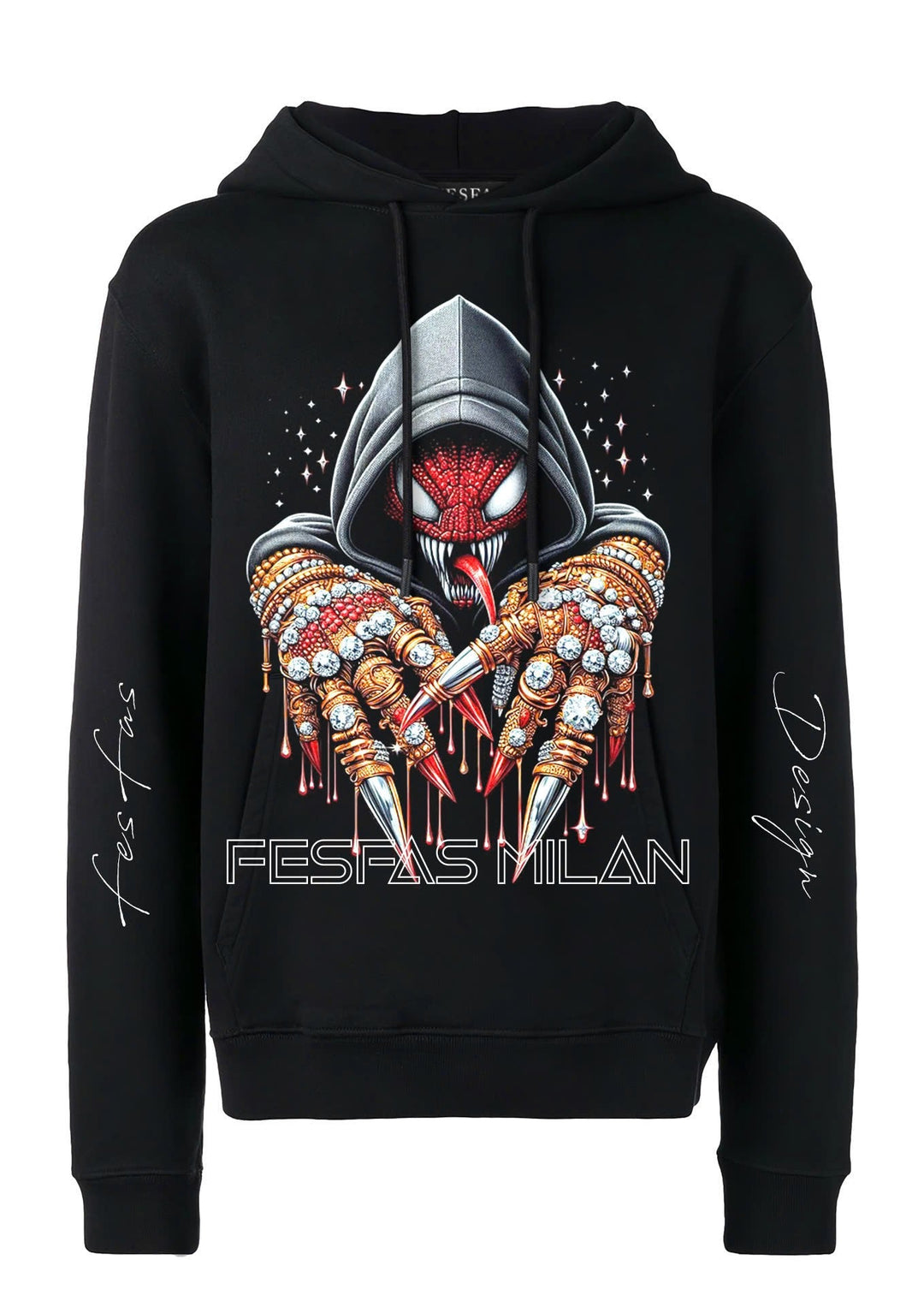 FesFas venom-print Hoodie | Black | Men