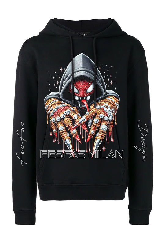 FesFas venom-print Hoodie | Black | Men