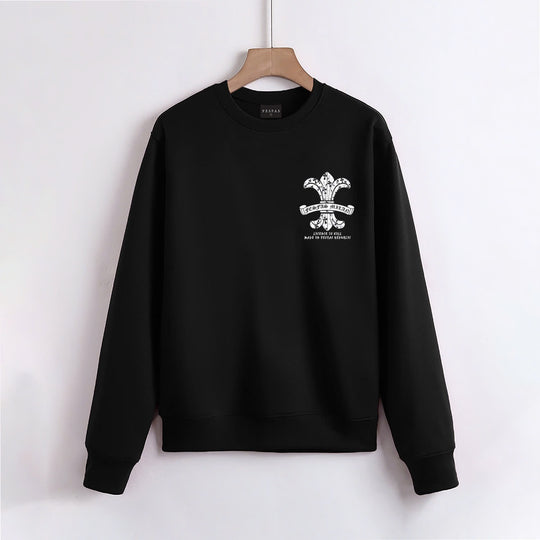 FesFas Graphic-print Sweatshirt Set | Black | Men
