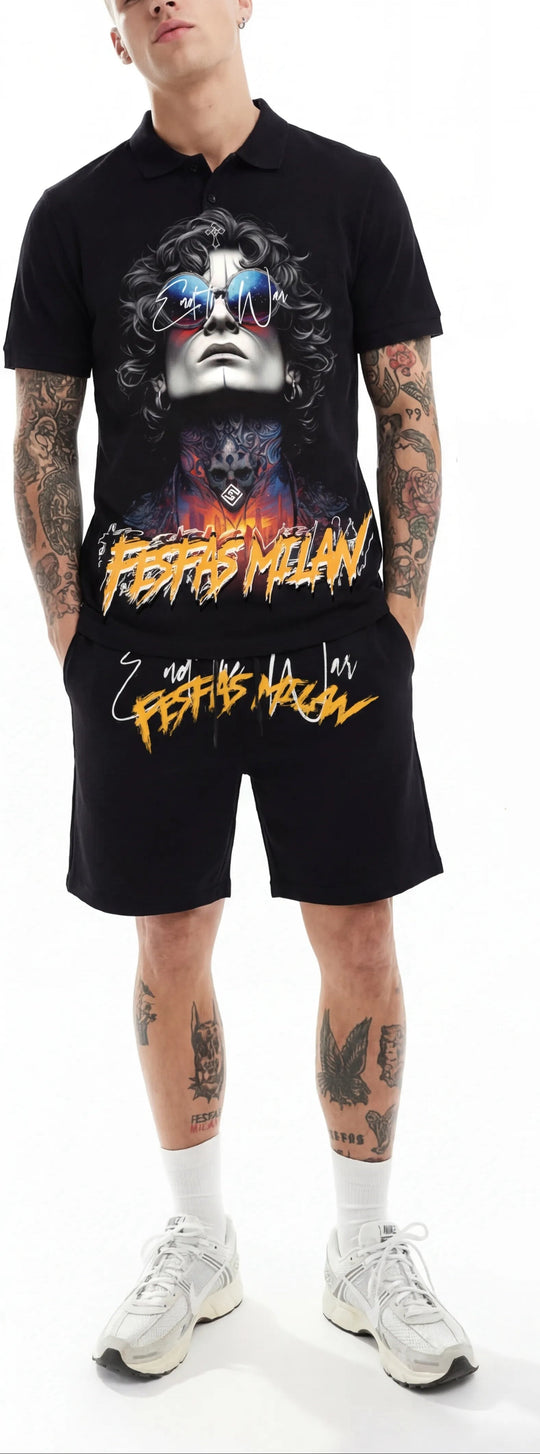 FesFas tattoo man-print Polo Set