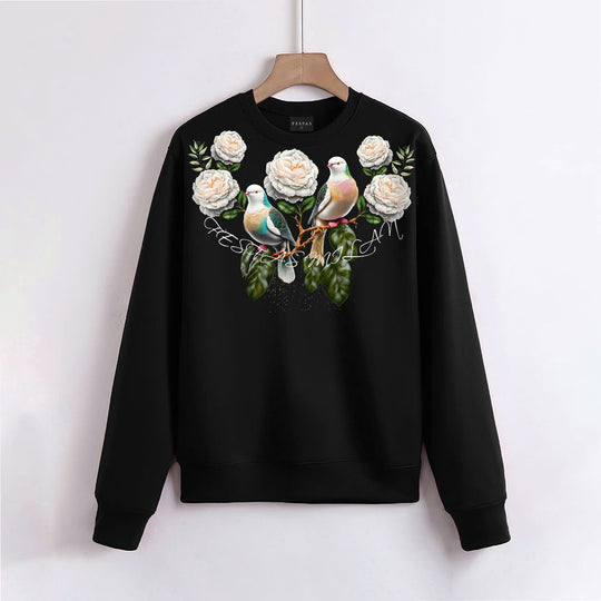 FesFas Flowers and Birds-print Sweatshirt | Black | Men