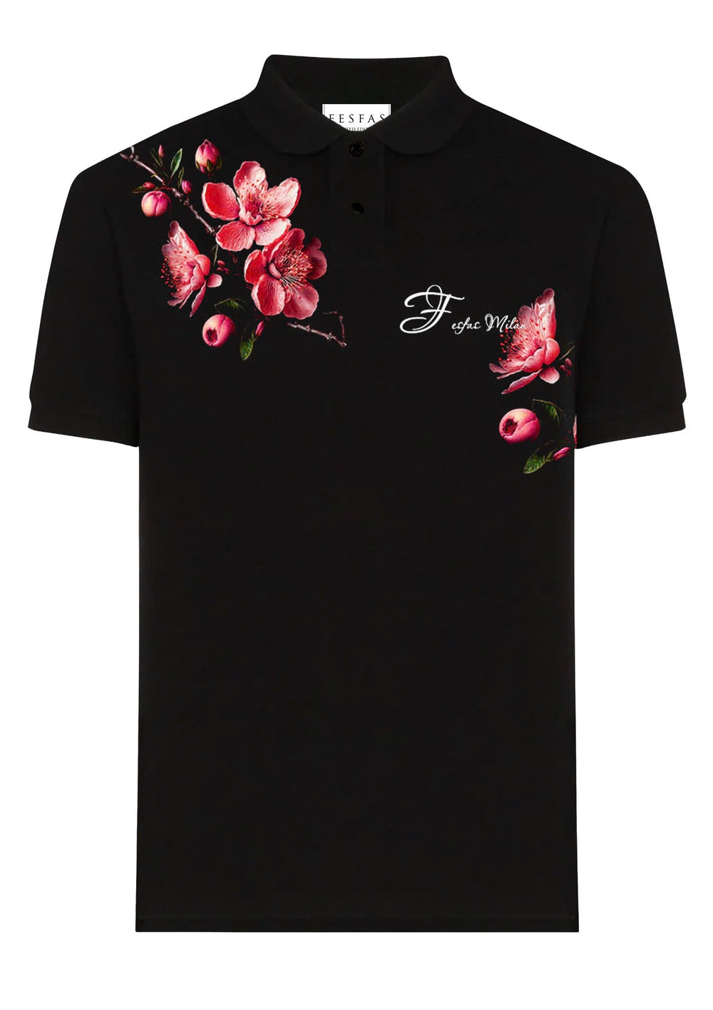 FesFas Floral-print Polo Shirt