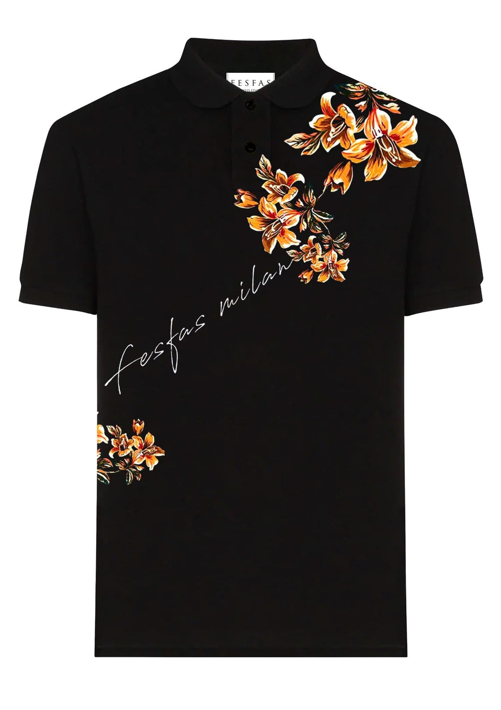 FesFas Floral-print Polo Shirt