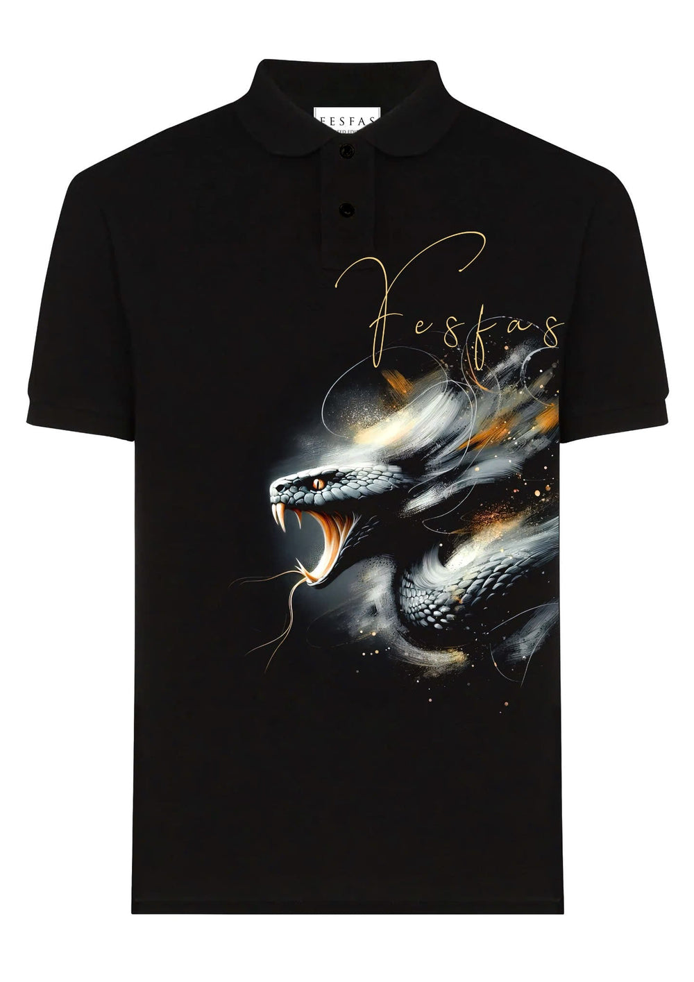 FesFas King Cobra-print Polo Shirt